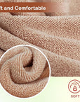 Nugilla Makeup Remover Cloth 12 x 12 Inch, Reusable Makeup Remover Towels for Washing Face, 6 Pack Washable Microfiber Face Cloth Fast Drying Washcloth, Brown