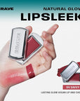 BRAYE Lipsleek Lip Balm, Monochromatic Cream Blush 2-in-1
