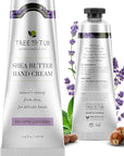 Tree to Tub Shea Butter Hand Cream for Dry Cracked Hands - Moisturizing Sensitive Skin Hand Lotion for Women & Men, Non-Greasy Vegan Hand Moisturizer w/Organic Cocoa, Aloe Vera, All Natural Lavender