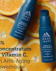 Oars + Alps Anti Aging Vitamin C Serum for Face, Infused with Vitamin C, Hyaluronic Acid, and Vitamin E, TSA Friendly, 0.8 Fl Oz