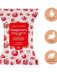 Beauty Concepts Facial Wipe Set - Packs of Face Wipes, Makeup Removing Wipes, Pomegranate, Citrus, Pineapple, and Orange Face
