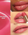 REVLON Super Lustrous Glass Shine Balm, Hydrating Tinted Lipstick, Sheer, Glossy Shiny Finish, 006 Girly Swirly, 0.11 oz