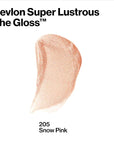 Revlon Super Lustrous Lip Gloss, Non-Sticky, Hydrating, High Shine Finish, 205 Snow Pink, 0.13 oz