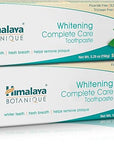 Himalaya Botanique Whitening Complete Care Toothpaste, Teeth Whitening, Fights Plaque, Fluoride Free, No Artificial Flavors, SLS Free, Cruelty Free, Foaming, Simply Mint Flavor, 5.29 Oz, 2 Pack