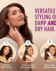 Shark HT202 SmoothStyle Heated Comb + Blow Dryer Brush, Dual Mode, for All Hair Types, Silk