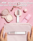 gurelax Electric Eyebrow Razor for Women,Eyebrow Hair Remover, Painless Eye Brow Trimmer Shaper with LED Light, USB Rechargeable, Eye Brow and Face Epilator as Stockings Stuffers
