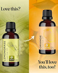 Pure Refreshing Lemongrass Essential Oil - Aromatherapy Lemongrass Oil for Hair Nails and Skin Plus Potent Natural Aromatic Essential Oil for Diffusers for Home and Travel from Maple Holistics