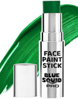 Blue Squid PRO Forest Green Face Paint Stick - Waterproof Body Paint for Adults & Kids Eye Black Baseball, Eyeblack Softball - Hypoallergenic Twist-Up Non-Toxic Makeup Stick for Cosplay, Sports, SFX