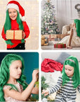 New Hair Chalk Comb Temporary Hair Color Dye for Girls Kids with Light Color Hair, Washable Hair Chalk for Girls Age 4 5 6 7 8 9 10 Birthday Cosplay DIY, St. Patrick's Day (Green)