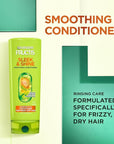 Garnier Fructis Sleek & Shine Shampoo, Conditioner + Anti-Frizz Serum Set for Frizzy, Dry Hair, Argan Oil (3 Items), 1 Kit (Packaging May Vary)