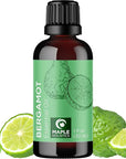 Bergamot Essential Oil for Diffuser Aromatherapy - 100% Pure Citrus Bergamot Oil for Hair Skin and Nails Plus Undiluted Relaxing Aromatherapy Essential Oil for Diffusers Baths and Topical Uses 1oz