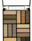L.A. COLORS 18 Color Eyeshadow Palette, Downtown Brown CES750