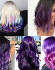 Purple Hair Color WAX 4.23 oz, Instant Hair Dye Wax, Natural Temporary Hair Color for Men and Women, Party, Daily Use, Cosplay