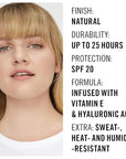 Rimmel London Lasting Finish 25HR - 103 True Coverage, Waterproof, 1oz