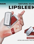 BRAYE Lipsleek Lip Balm, Monochromatic Cream Blush 2-in-1