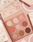 ColourPop By The Rosé Eyeshadow Palette - Pink & Red Neutral Palette with Metallic and Cream Matte Finishes - High-Pigment Eye Makeup with a Long-Wearing Formula (0.3 oz)