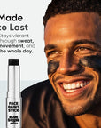 Blue Squid PRO Black Face Paint Stick - Waterproof Body Paint for Adults & Kids Eye Black Baseball, Eyeblack Softball - Vegan Hypoallergenic Twist-Up Non-Toxic Makeup Stick for Cosplay, Sports & SFX