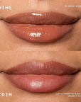 NYX Professional Makeup Lip IV Hydrating Glossy Lip Stain with 12HR Hydration - Splash N Spice (Brown)