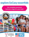 SoCozy 2-in-1 Detangler & Leave In Conditioner Spray (8 Fl Oz, Pack Of 2) - Hair Detangler & Conditioner for Kids with Keratin, Soy Protein & Kiwi Extract