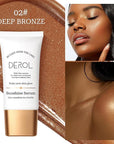 Bronzing Drops, Lightweight Non-greasy Liquid Bronzer for Face & Body, Glow Bronzing Serum for Flawless Skin & Radiant Finish (DEEP BRONZE)