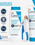 CeraVe Hydrating Anti Dandruff Conditioner, 0.5% Pyrithione Zinc Dandruff Treatment With Ceramides, Hyaluronic Acid & Niacinamide, Helps Eliminate Flakes & Reduce Itchy Scalp, Sulfate Free Conditioner