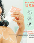 Vanilla Coconut Shower Gel Body Wash - USA Made with Organic & Natural Ingredients, Moisturizing Cleansing Gel for Women, Gentle & Non Toxic Daily Wash for Sensitive Skin, Clean Body Soap Liquid