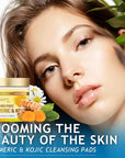 Turmeric cleansing pads for dark