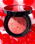 LAURA GELLER NEW YORK Baked Blush-n-Brighten Marbleized Blush for Cheeks - Cherry Custard - Natural Finish - Buildable Color