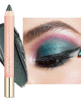 Oulac Sparkly Green Eyeshadow Pencil - Waterproof Eye Shadow Stick Smooth and Long Lasting, Shimmering Glitter Finish, Blendable Eyes Makeup, Vegan Beauty 3.8g, (16) So Jade