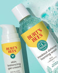 Burt’s Bees Foaming Face Wash, BHA Breakout Defense Cleanser for All Skin Types, Washes Away Impurities & Excess Facial Oil, With a Prebiotic, 8 Oz.