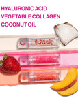 wet n wild Perfect Pout So Pouty Shine Tinted Lip Balm Coconut Flavored, Hyaluronic Acid, Vegan Collagen, Moisturizing For Dry Lip Care, Clear (Pack of 2)