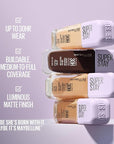 Maybelline Super Stay Lumi-Matte Foundation, Lightweight and Buildable Full Coverage Foundation Makeup For Up To 30HR Wear, 120, 1 Count