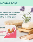 Himalaya Moisturizing Almond Cleansing Bar, Face and Body Soap for Soft Skin, 4.41 oz, 12 Pack