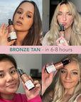 Face Tanner Serum - Medium to Dark Sunless Tanner for Face Sunless Tanner with Hyaluronic Acid - Self Tanner for Face Self Tan - Natural Face Tanner for Face Self Tanner