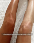 Loving Tan Deluxe Bronzing Mousse, Dark - Streak Free, Natural looking, Professional Strength Sunless Tanner - Up to 5 Self Tan Applications per Bottle, Cruelty Free, Naturally Derived DHA - 4 FL Oz