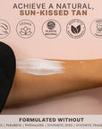 Tanning Lotion Self Tanner - USA Made with Natural and Organic Ingredients Non Toxic Sunless Browning Lotion, Best Gradual Tanner for Men and Women, Streak-Free Fake Tan, Fair to Medium