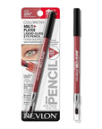 REVLON ColorStay Multiplayer Liquid-Glide Eye Pencil, Multi-Use Eye Makeup With Blending Brush, Blends Then Sets, Creamy Texture, Waterproof, Smudge-proof, Longwearing, 406 Queen of Hearts, 0.03 oz