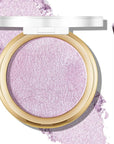 Baked Purple Highlighter Powder Palette, Makeup Highlighter Powder Twilight Purple