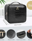 Relavel makeup train case with