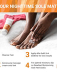 Benefeet Sweet Dreams Overnight Foot Repair - Night Cream for Detox, Moisturize & Soften Dry Cracked Skin, With Apple Cider Vinegar, Turmeric & Borage Oil, 4oz (2 Pack)