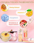 2Pcs Watermelon Lip Balm Honey Pot Exfoliator
