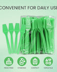PANA Cosmetic Make Up Disposable Plastic 2.5" Spatulas Skin Care Facial Cream Mask Spatula (APPLE GREEN - 200 Pcs Box)