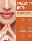 Lip Mask with Peach & Orange – Hydration, Lip Repair for Dry Cracked Lips & Smoothing – Dermatologist Tested, Korean Lip Care – 95% Natural, Clean Beauty, Cruelty-Free – 1 Pack