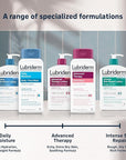 Lubriderm Daily Moisture Body + Face Wash, Hydrating Body Wash + Moisturizing Facial Cleanser with Pro-Ceramide & Shea Butter to Gently Cleanse, Light Fragrance & Hypoallergenic, 16 fl. oz