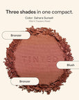 Live Tinted Huebeam Gradient Blushing Bronzer - Lightweight, Highly-Pigmented, Buildable & Blendable - Sunkissed, Glowy, Even Toned Skin Face Blush and Bronzer - Sahara Sunset