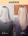 Moerie Shampoo and Conditioner Plus Hair Mask and Spray Mega Pack – The Ultimate Growth Care – For Longer, Thicker, Fuller Hair - Volumizing Products – Paraben & Silicone Free - 4 items