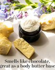 Better Shea Butter Raw Cocoa Butter - Unrefined, 100% Pure, Food Grade - Use for Cocoa Lip Balm, Stretch Marks Cream, Cacao Butter Cream, Scars Oil, Whipped Lotion - Skin & Hair Moisturizer 1LB Block