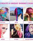 Temporary Hair Color Mascara Washable Hair Dye Stick Non-toxic Instant Hair Chalk Dye for Girls Women (8PCS MULTI)