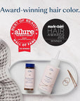 eSalon Permanent Hair Color & Hair Dye Complete Kit - Personal Colorist Kit for Up To 100% Gray Coverage for All Hair Types - Professional-Grade Ammonia-Free Hair Dye (Dark Blonde Intense Red 7RR)