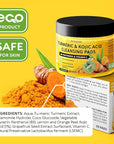 Turmeric Kojic Acid Cleansing Pads - Exfoliating Turmeric Pads for Face Dark Spots, Discoloration - Daily Skin Care for Men & Women - Natural Glow Facial Wash